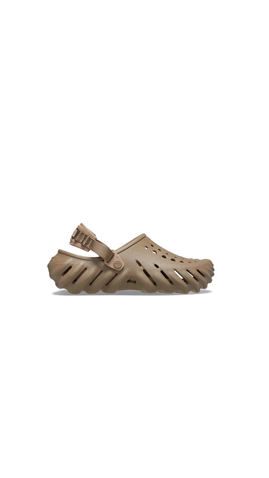 crocs echo clog beige marron